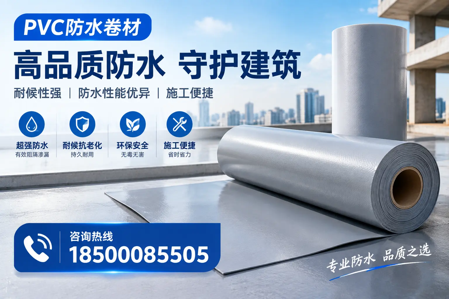 PVC防水卷材的防水效果评测，适合黔西南的科学依据